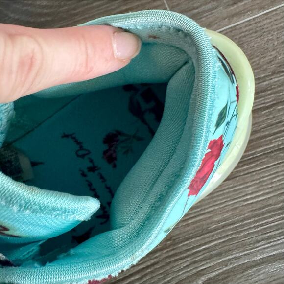 Nike x Mimi Plange LeBron 18 Low "Daughters" Sneakers Roses Teal Mens Sz 8.5 - Picture 15 of 16